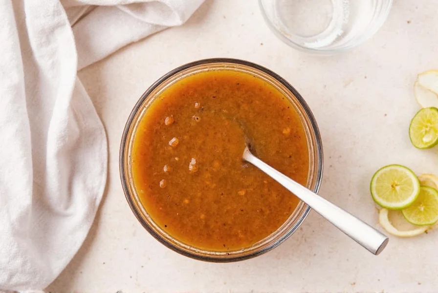 Step-by-step preparation of homemade hibachi ginger sauce showing fresh ginger being grated into a mixing bowl with soy sauce, rice vinegar, and other ingredients