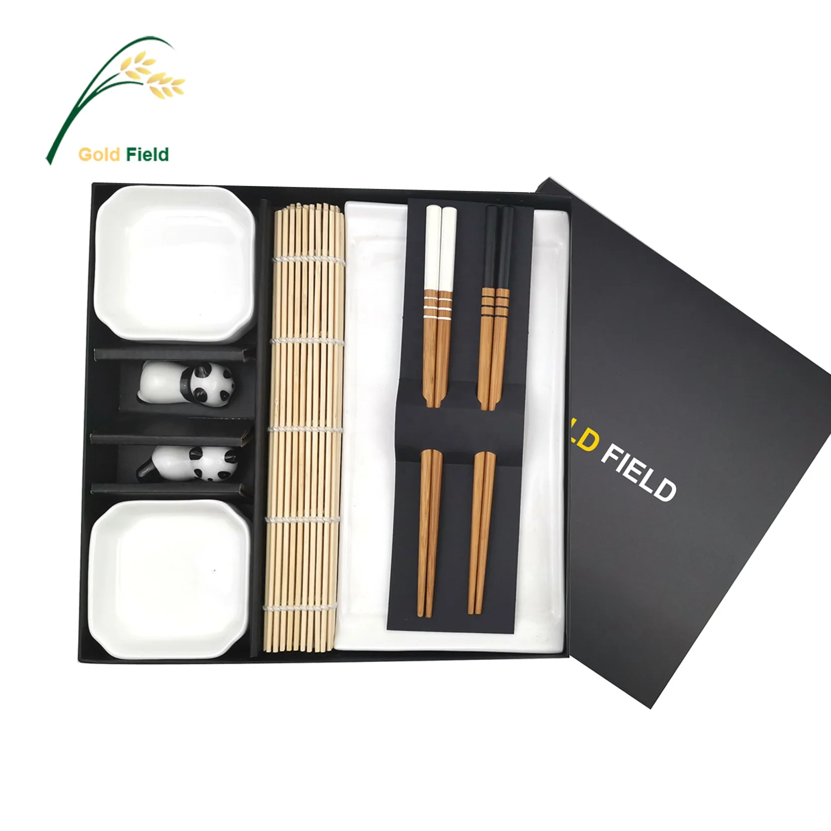 

Europe Popular Asia Sushi Practical Chopsticks Sushi mat Dish Plate Tableware Set