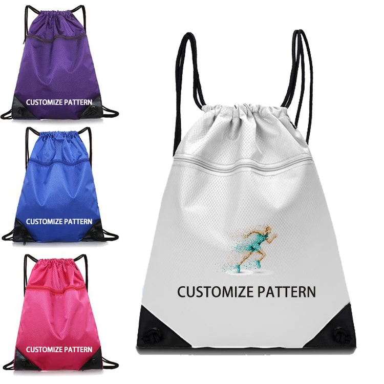 

New outdoor hiking drawstring bag sport bag with logo fashion drawstring gym bag