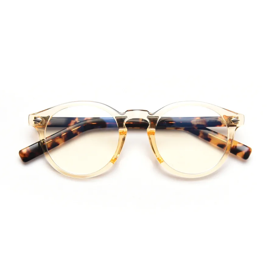 

Yvan Transparent computer anti blue light round eyeglasses frames river optical