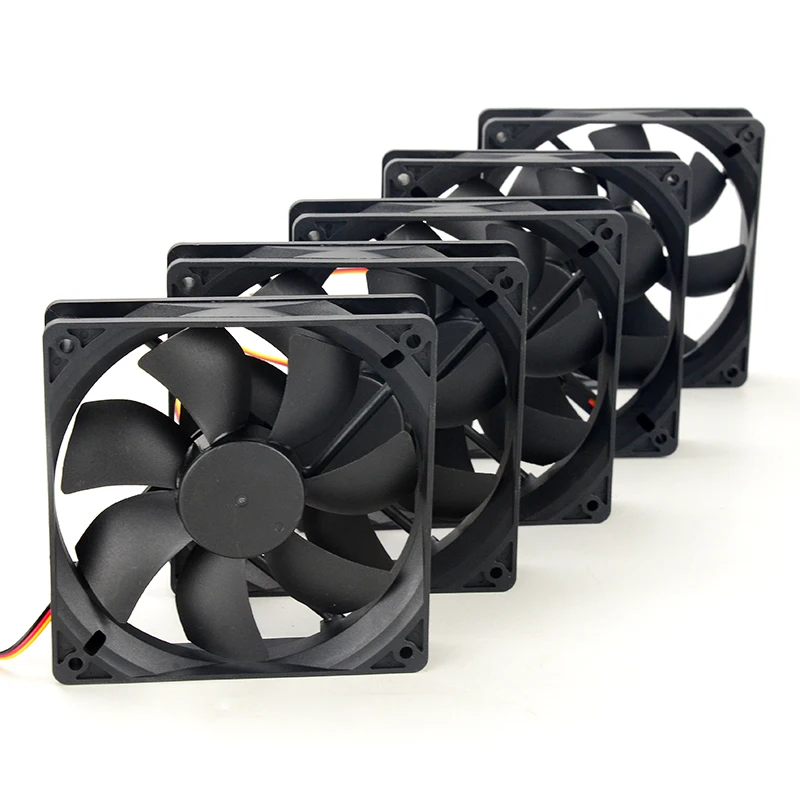 

Syscooling computer cooling fans for water cooling 120*120*25mm 2100 RPM black color ultra quite DC 12V water cooling fans