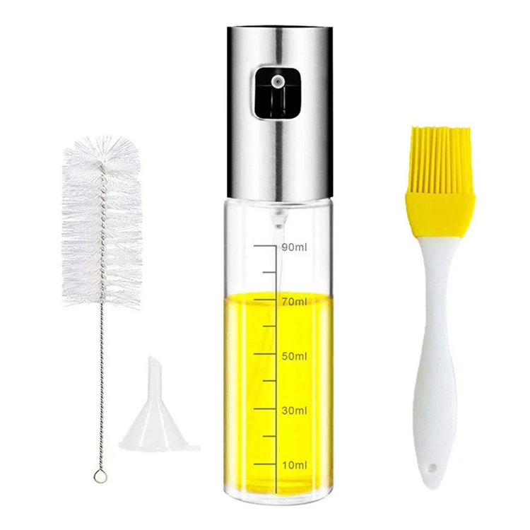 

A1152 Kitchen Baking Cook Oil Spray Empty Bottle Vinegar Bottle Oil Dispenser Cooking Tool Salad BBQ Cooking Glass Oil Sprayer