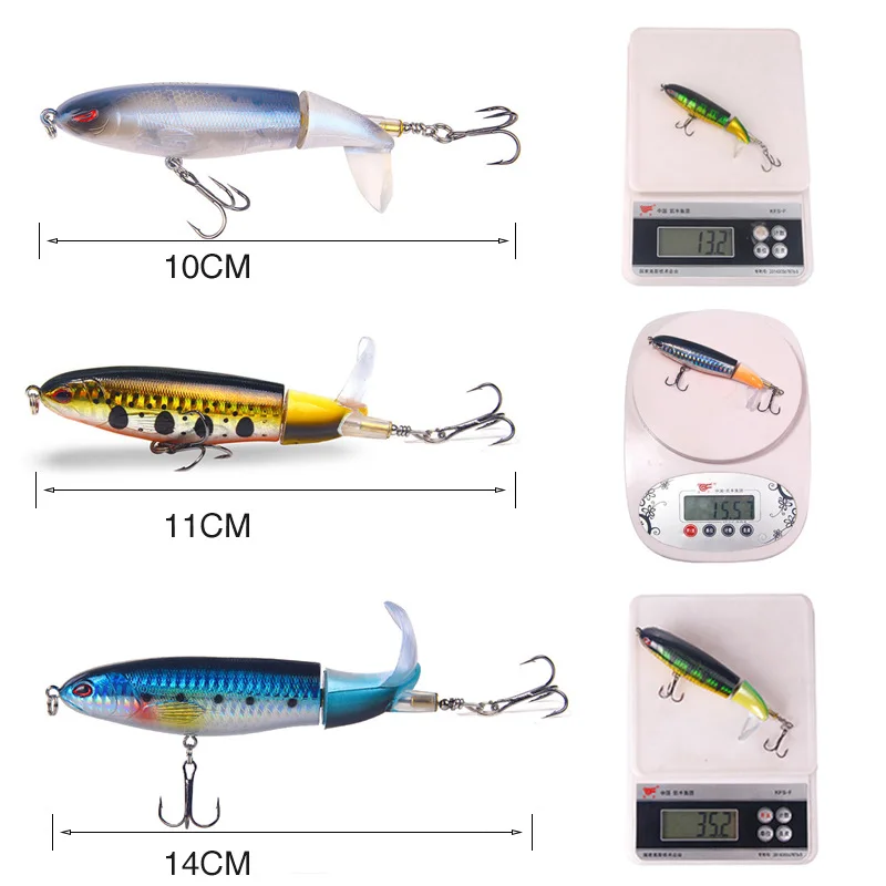 

Wholesale Plastic Baits Floating Fishing Lure 11cm 15g With Soft Minnow popper Plastic Lure