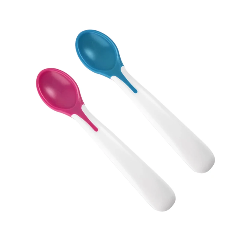 Color Changing Spoons Travel Set White Hot Safety Food Grade Plastic