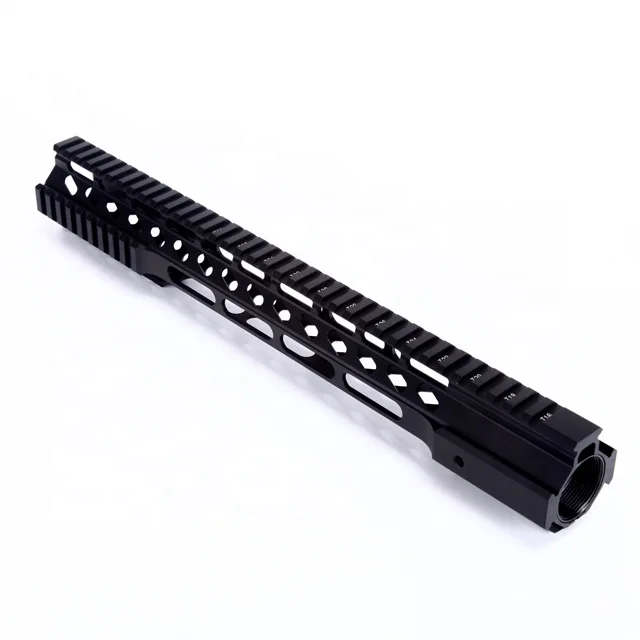
15' GD051 Quad Rails Handgaurd Alloy Aluminum T6061 for AR15 