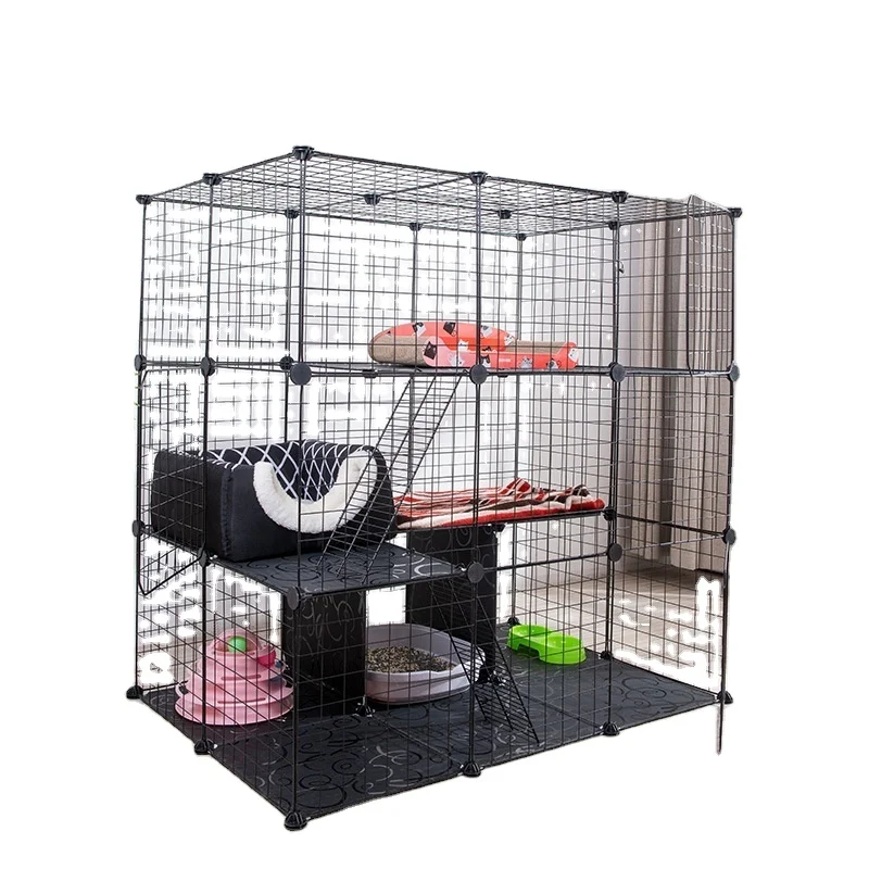 

DIY pet house creative assembly puppy fence cage house anti-jumping fence cat cage, Ready made or customized