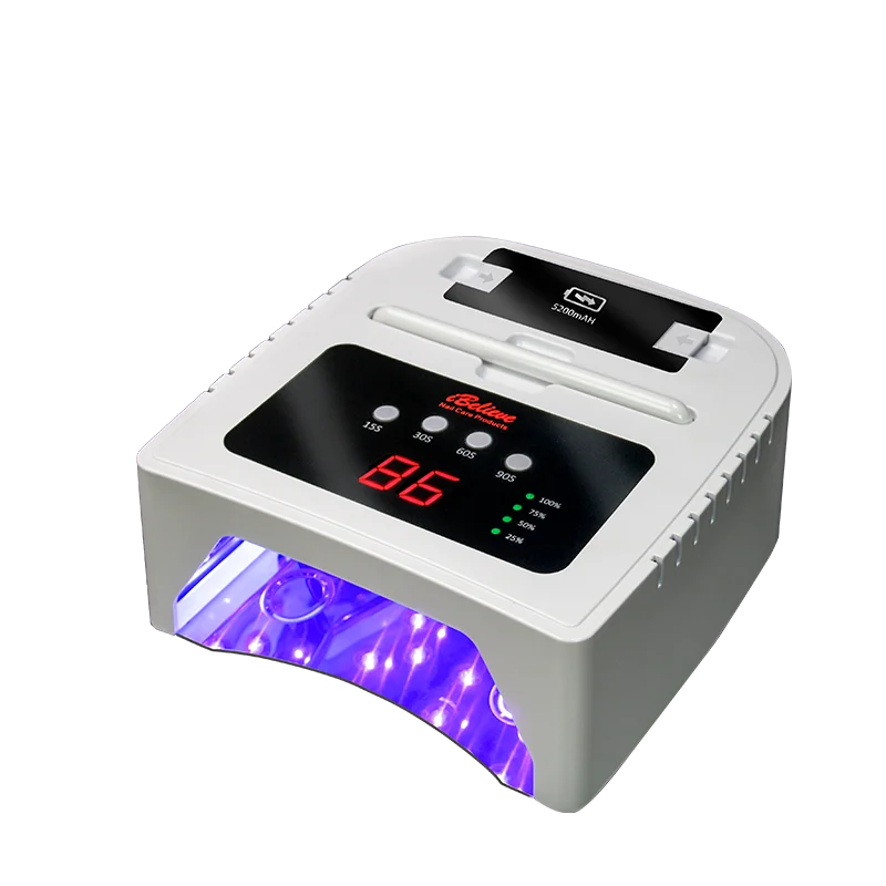 

2020 latest battery removable unplugged rechargeable 48w uv led nail light lamp