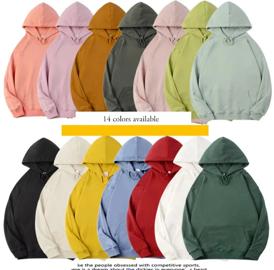 

Oversized Unisex Cotton Custom Logo Blanket Embroidered 100% Cotton French Terry Men's Hoodies 320Gsm