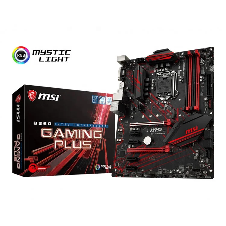 

Hot Sales MSI B360 GAMING PLUS Motherboard Intel B360 64GB DDR4 LGA1151 ATX PCI-E 3.0 Motherboard in Used