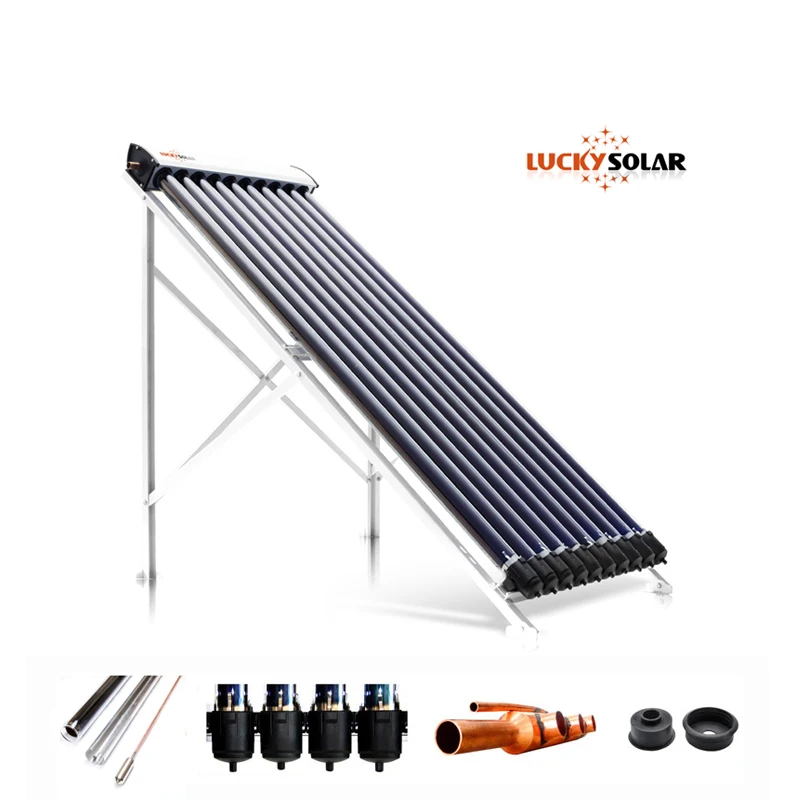 Heat Pipe Solar Water Heater copper collector THREE TARGET VACUUM TUBES