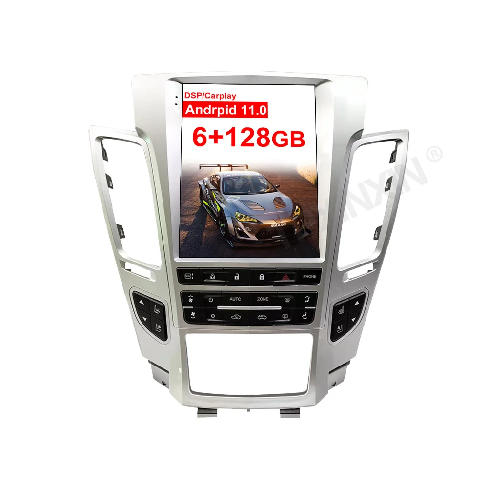 

Tesla-Car GPS Radio Android Stereo Multimedia Player DSP Carplay 4G SIM 12 Inch For Cadillac CTS 2007- 2012