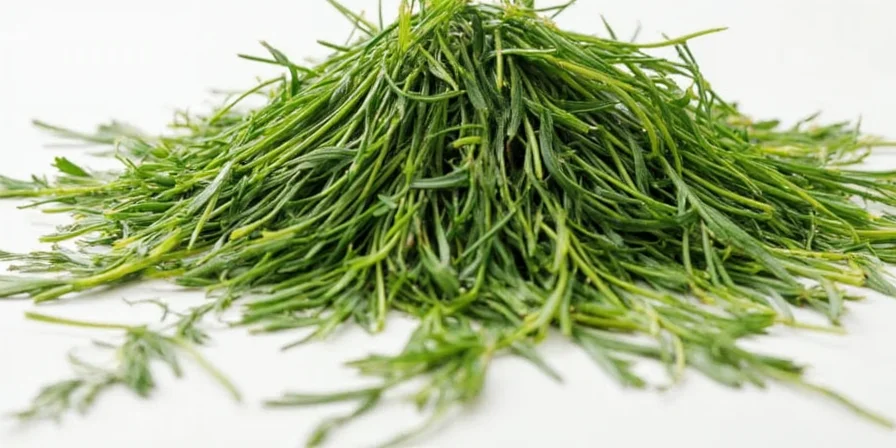 Wilted dill leaves in a bowl