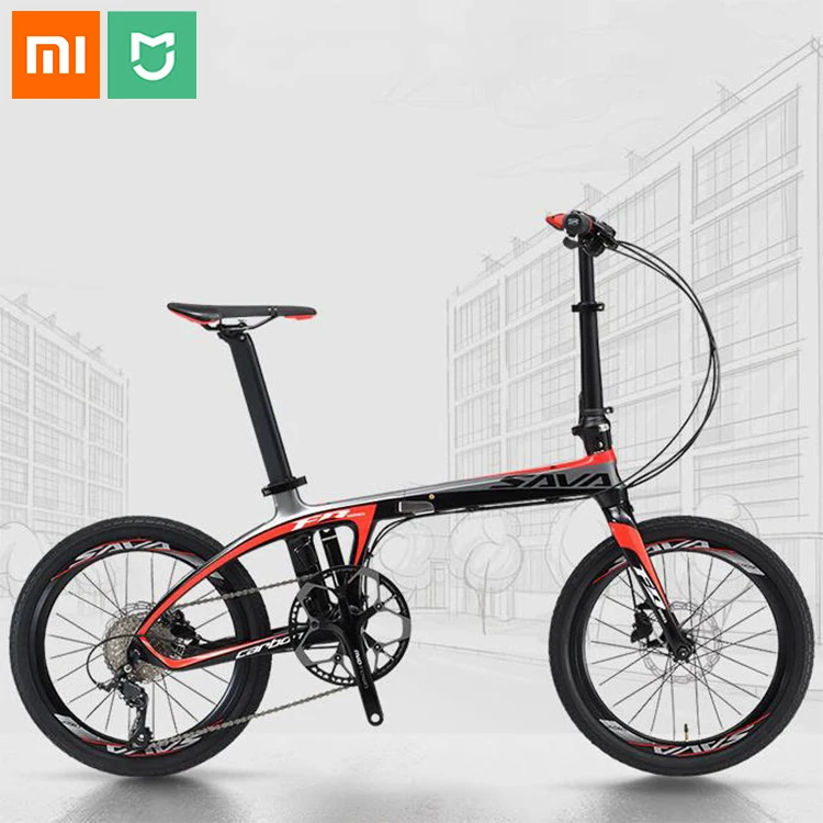 

Xiaomi SAVA Z1 Folding Bike Adult 20 inches Carbon fiber Folding Bicycle 22S 700C T800 Teitter Adult Folding Bicycle City bike