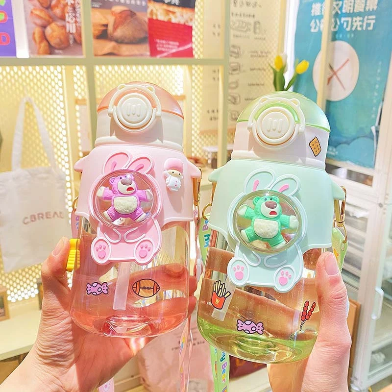 

H46 bear cute cartoon new design school kids school water bottles photos cheap wholesale water bottle for kids