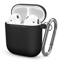 

High Grade Metal Oval Clip Silicone Skin Sleeve For Apple Earpod Cover For Airpods Case