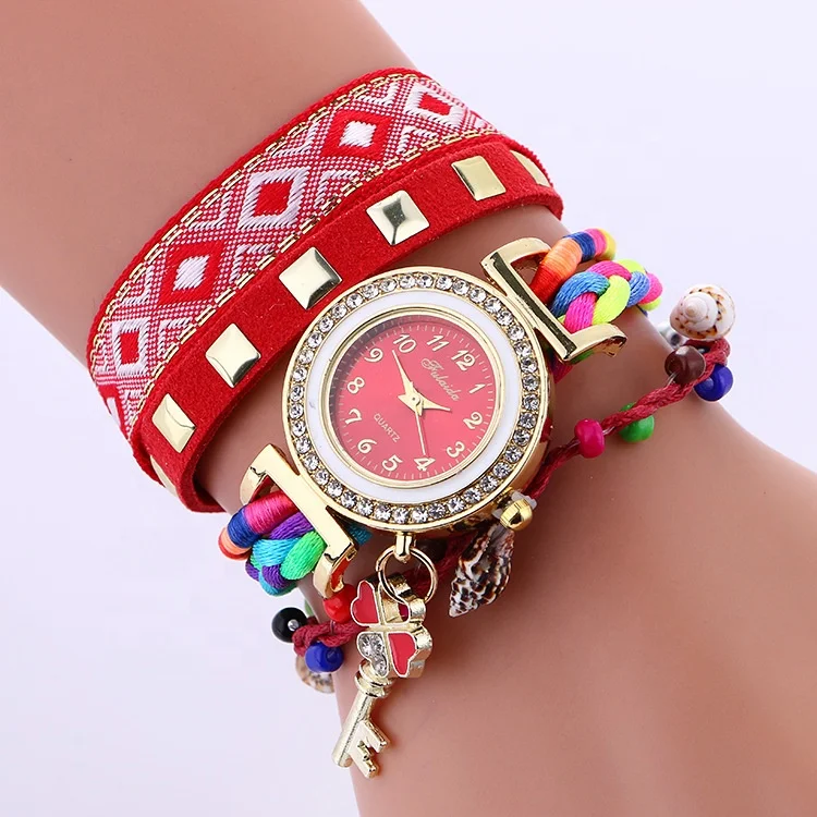 

Women's Creative New Key Bracelet Quartz Watch, As shown