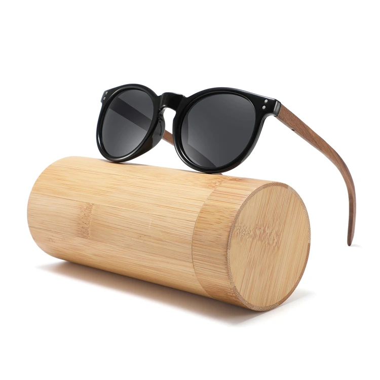 

Fashionable High Quality Unique Trending Private Label Ladies Women Polarized Wooden Round Shades Sunglasses, Any colors