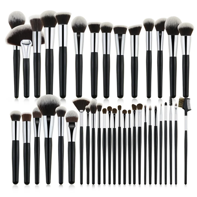 

ZNY 40pcs Beauty Brushes Makeup Cosmetics Kit Foundation Powder Blush Contour Make up Brush brochas de maquillaje profesional