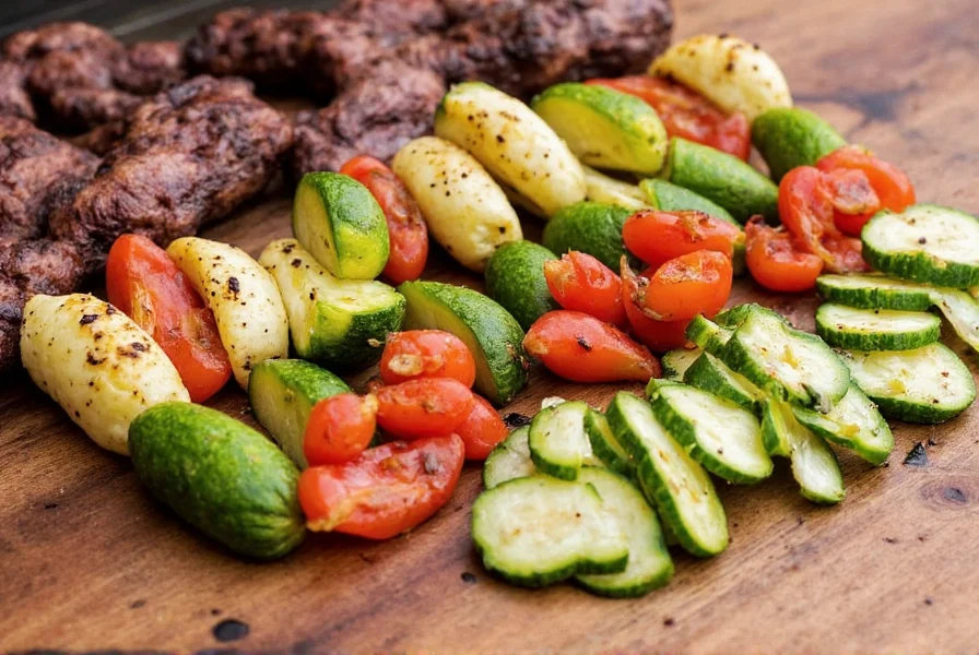Zucchini and Eggplant Slices on the Grill