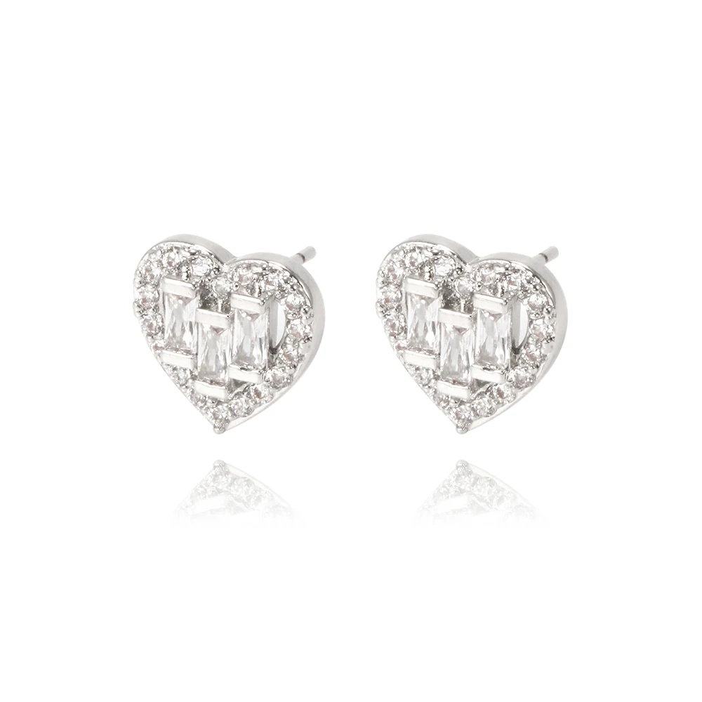 

heart clear zirconia evil black eyes shape 18k gold hoop earrings, Golden