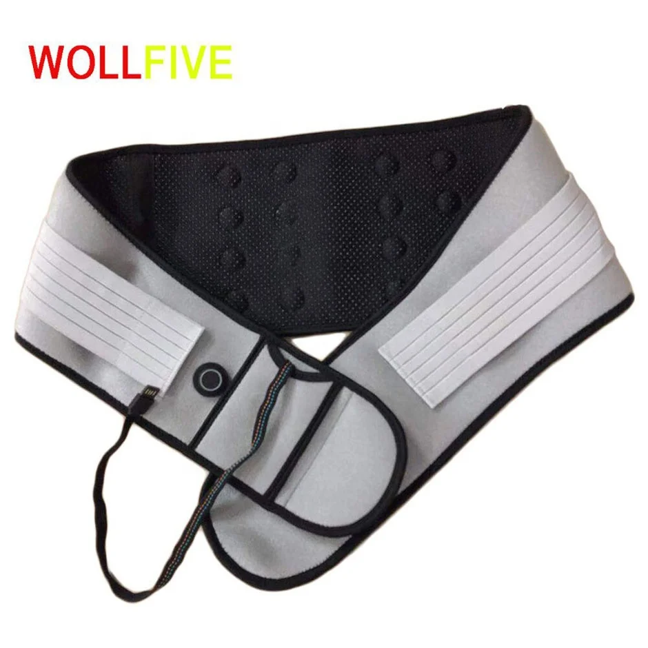 

The Pain Suitable Use Graphene Far Infrared Magnet Heated Relief Waist Supporter to Protect Waist Safe Belt Unisex, Gray