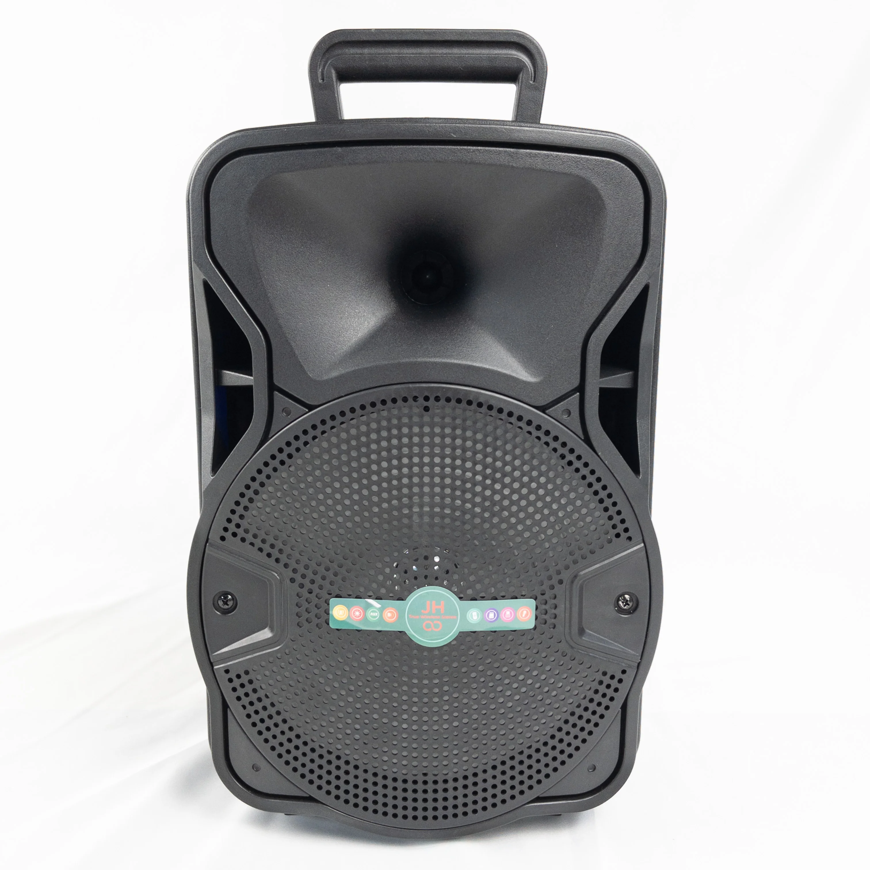 

JH8503 High Quality 8 Inch Speaker Trolley Portable Home Active Party Trolley Speaker Audio Player With Microphone, Black