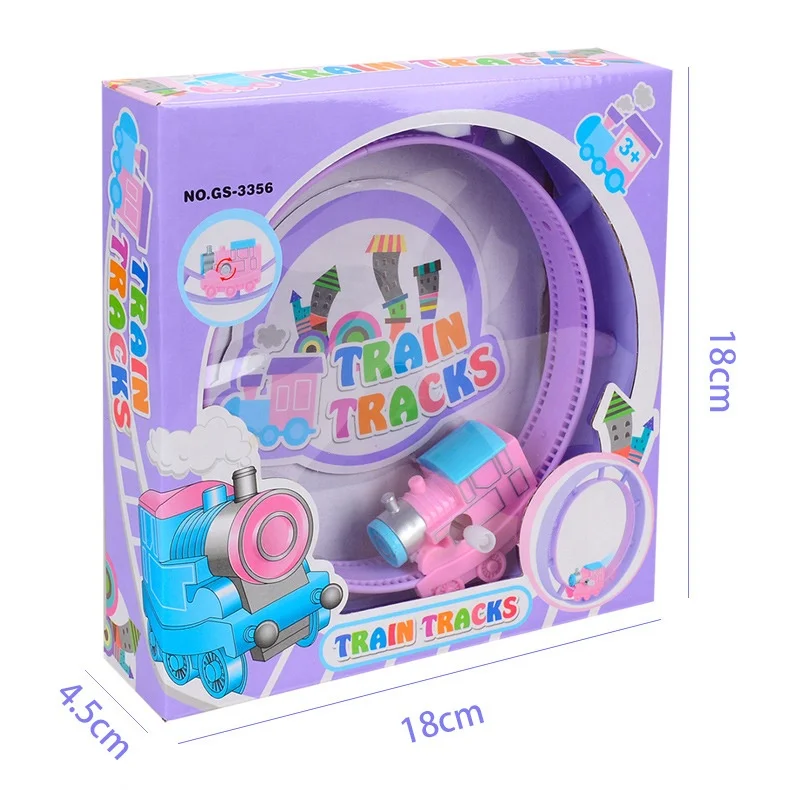 
2019 most novel battery free on track train wind up toys 