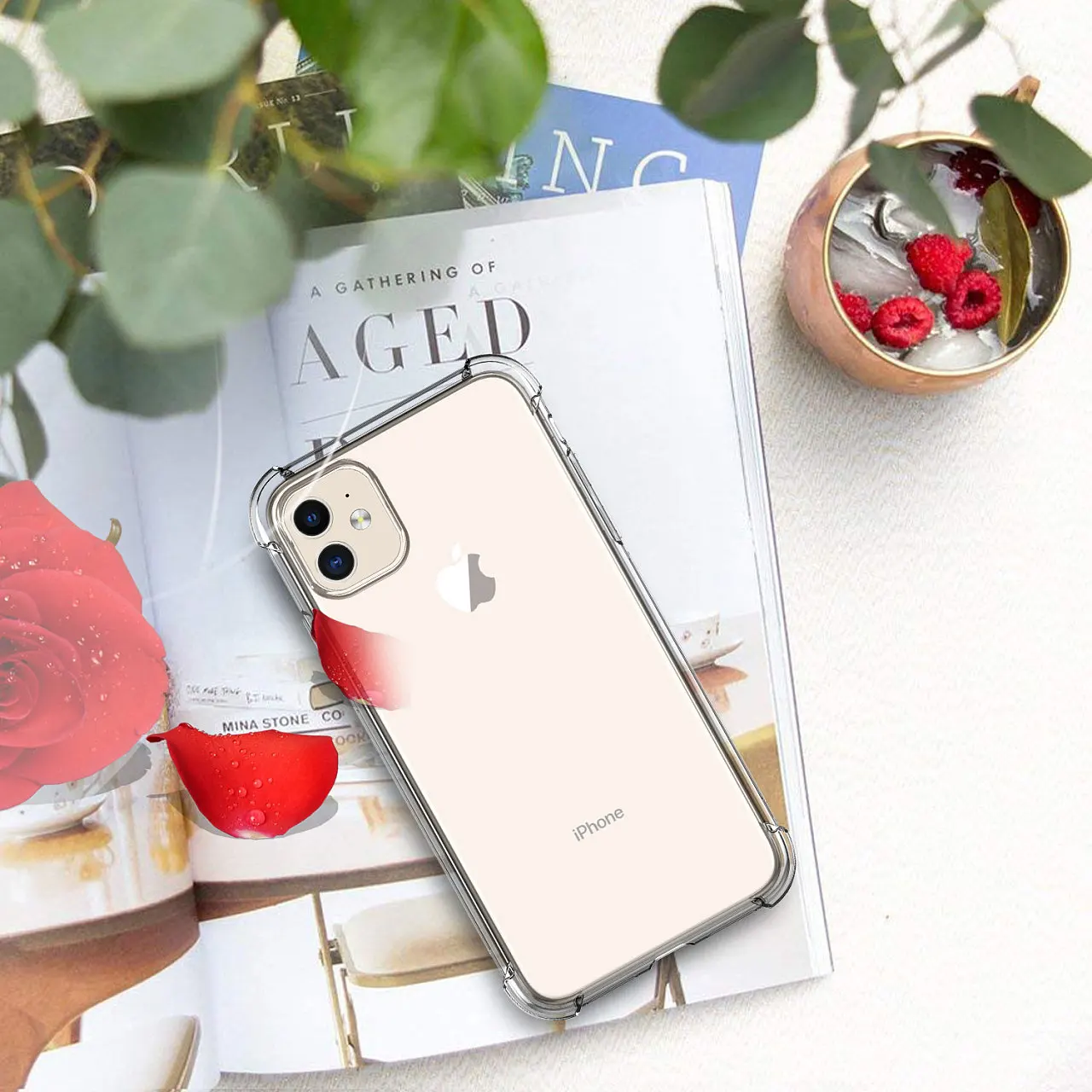 

For iPhone 12 case Clear, Soft Tpu Transparent Case for iPhone 12 Back Cover