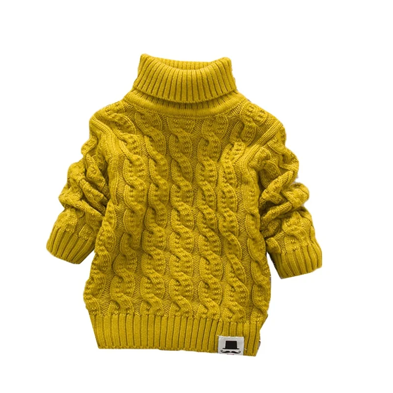 

New Korean Version of Children's Solid Turtleneck Pullover In Autumn Children's Woolen Sweaters, Picture shows