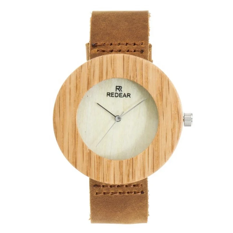 

Vintage Style Classical Wooden Watch Leather Quartz Watch For Women