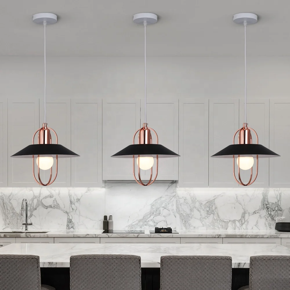 Restaurant Dinning Table Iron Hanging Ceiling Pendant Light for Hotel Kitchen