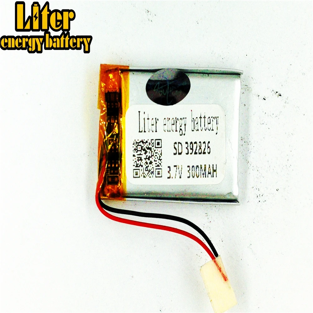 
rechargeable polymer lithium battery 3.7V square battery 392826 403025 300mAh for MP4 