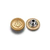 Fancy Custom Jeans Gold Zinc Alloy Embossed Anchor Meta Military Buttons