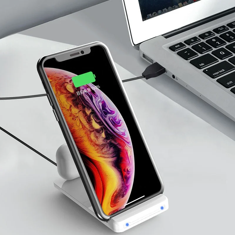 

TOYOUMI Fast Desk Wireless Pad Charger 2 in Wireless Charging for iphonr