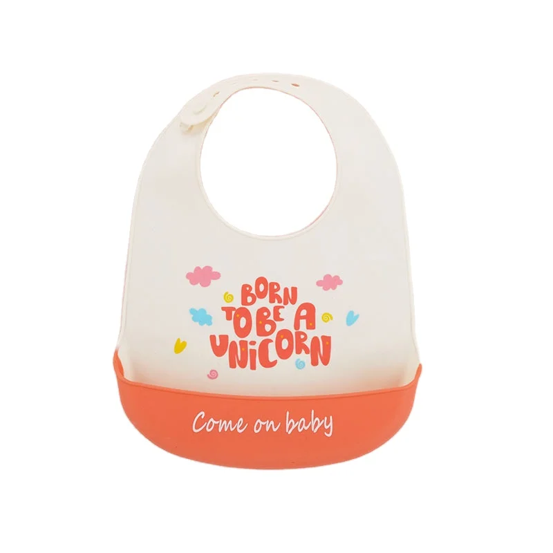 

Silicone Baby And Children Silicone Bib Baby Eating Silicone Pocket Saliva Pocket