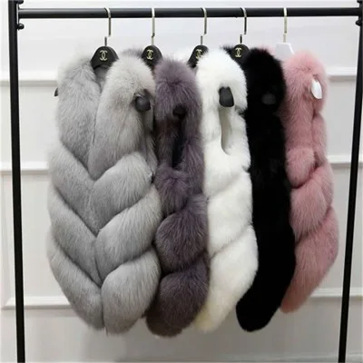 

Hot Selling Elegance Fashion Clothing V Neck Warm European Coat Winter Vest Women Faux Fur Lining Cheap Turkey Fur Coat, Shown