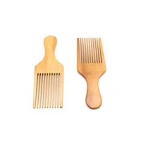 

High quality custom logo wooden massage hair pick comb