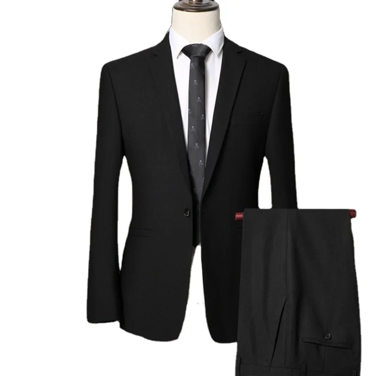 

Wholesale slim fit men formal business suit 2 pieces set