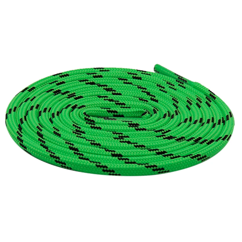 

Weiou round braided bootlaces Outdoor Hiking Sports Shoe Laces Kids Sneakers vintage 140CM Laces Baskets GREEN BLACK Shoe Lace, Customized