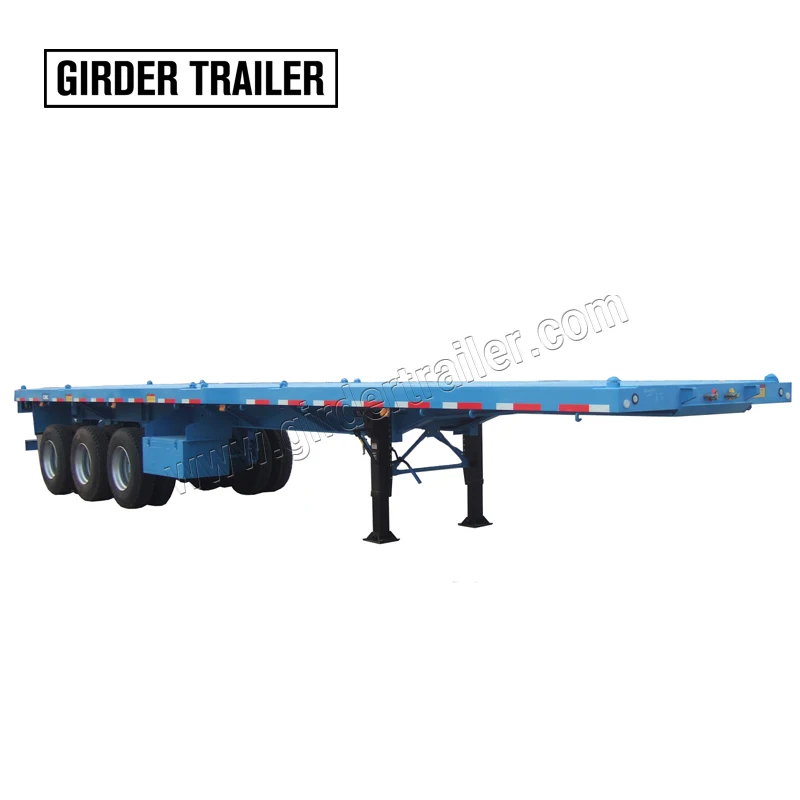

SHIYUN TRAILER brand 3 axles 40ft shipping standard container flatbed semi trailer with twist locks, According to customer requirement