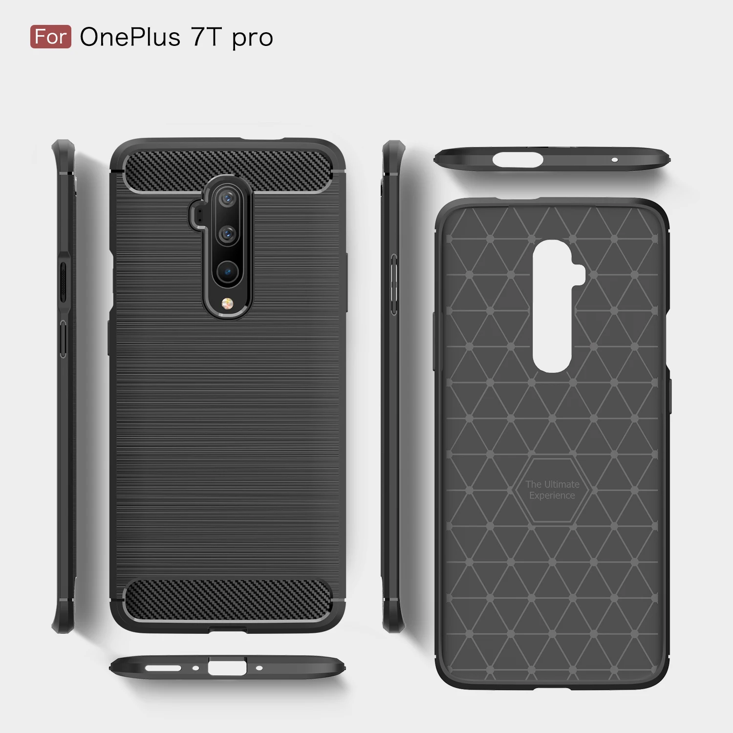 

Wholesale price cover for oneplus 7t pro Protective phone case for OnePlus 7t black case, 3 colors