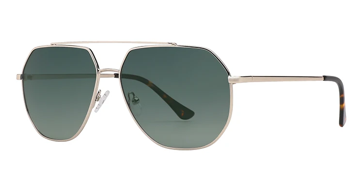Metal Oversized Fashion Square Polarized Sunglasses Unisex