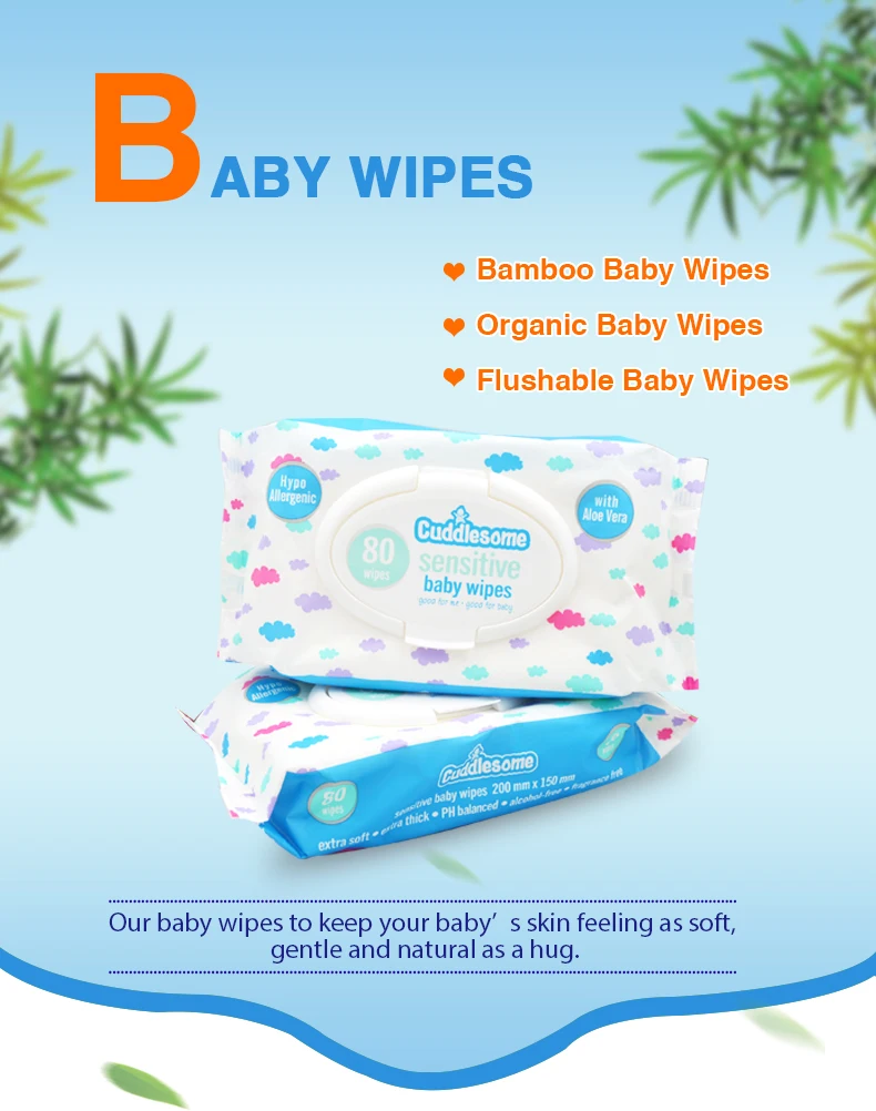 80pcs Natural Care Baby Tender Wipes,Oem Baby Wet Wipes,Free Baby Wipe