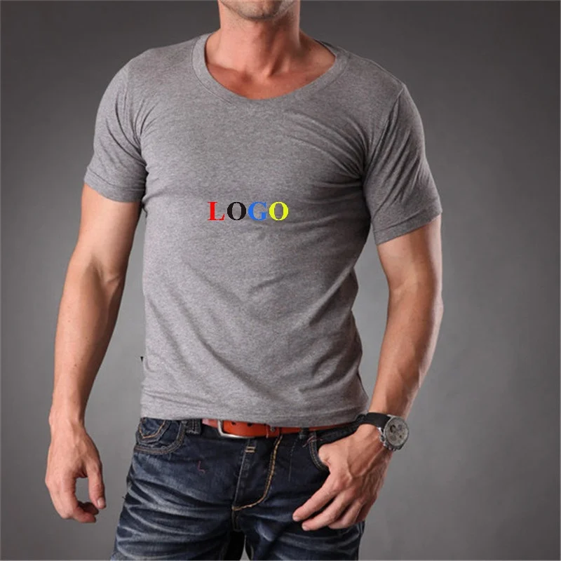 

Wholesale Mens High Quality Blank 95 Cotton And 5 Spandex T Shirts Uomo Casual Wear Fitness Slim Fit Premium Tshirt, Customized color