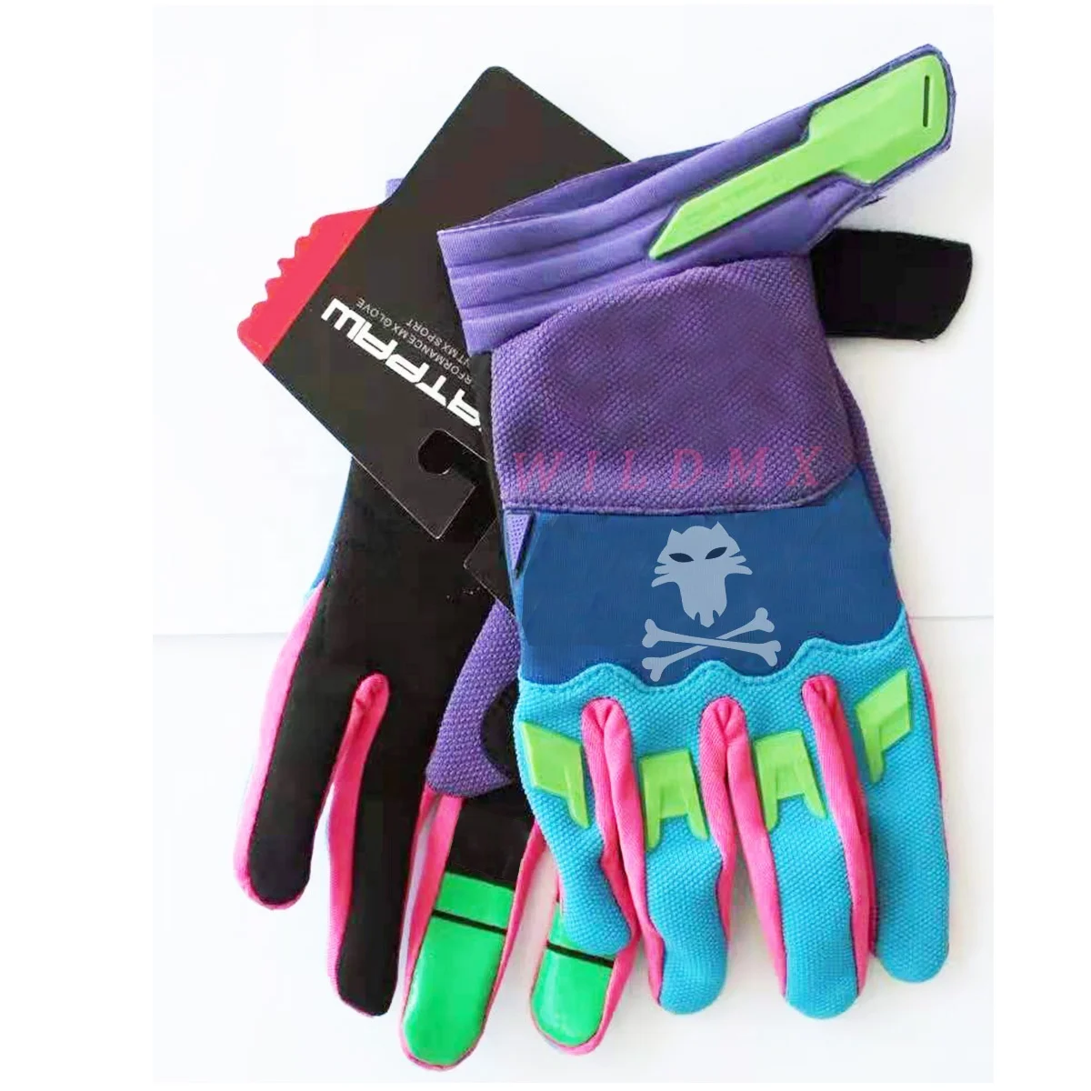 

Wildmx Cycling Anti-slip Anti-sweat Men Women Full Finger Gloves Breathable Anti-shock Sports Gloves Bike Bicycle Glove