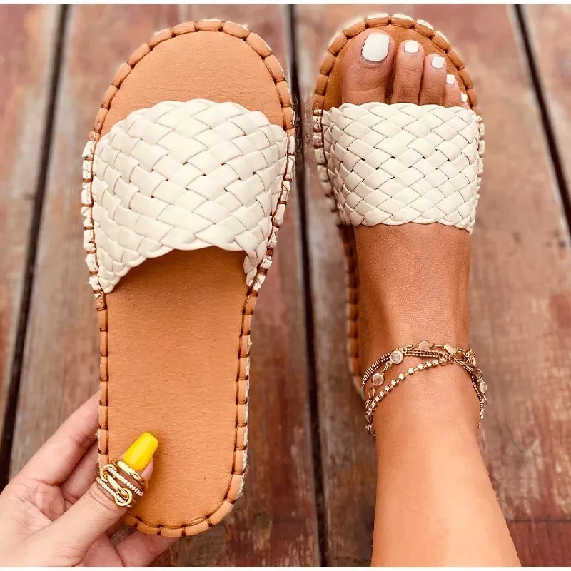 

2021 Summer New Arrival Women Popular Excellent Breathable Flat-heeled lady slippers fish head sandals, Pictures