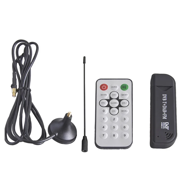 FM Sintonizzatore TV Digitale USB Ricevitore F RTL2832U /& R820T DVB-T RTL-SDR DAB Laptop//PC