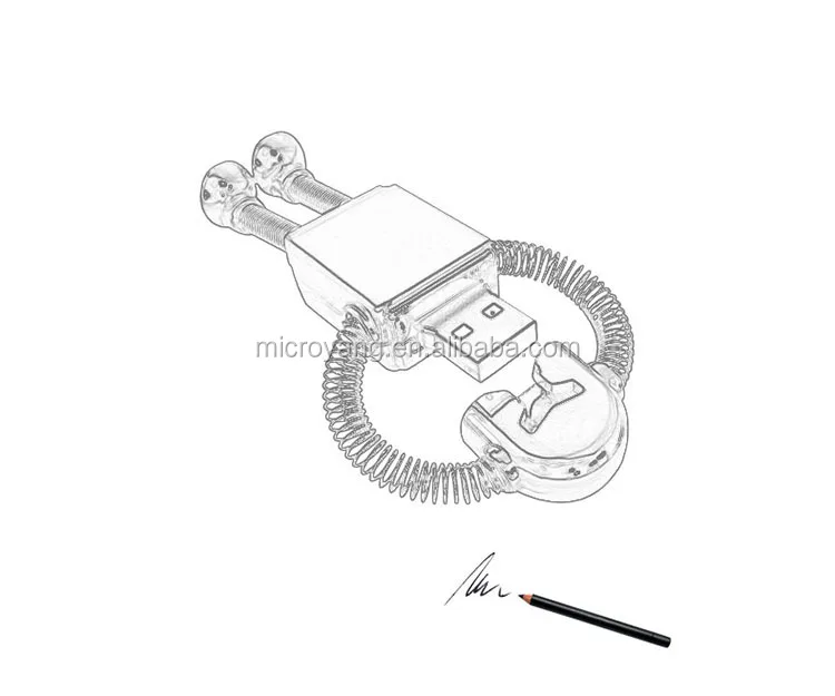 Metal robot shape usb 2.0 flash drive for wholesale - ANKUX.COM