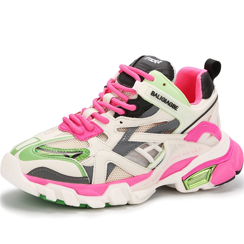 

Dropshipping Custom Logo Summer Female Mesh Increased Chunky Sneakers Women Fashion Comfortable Wedges Thick Sole Shoes