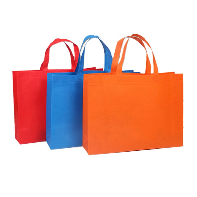 

YASEN Solid Color Extra Large Non Woven Fabric Grocery Carry Bags Custom LOGO Nonwoven Printed Shopping Bags Tote